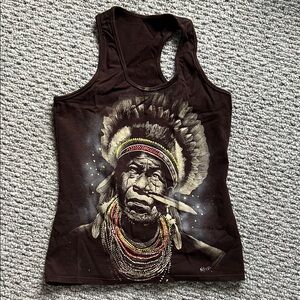 ✨ Tribal Art Graphic Racerback Tank Top ✨